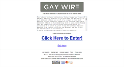 Desktop Screenshot of gaywire.com